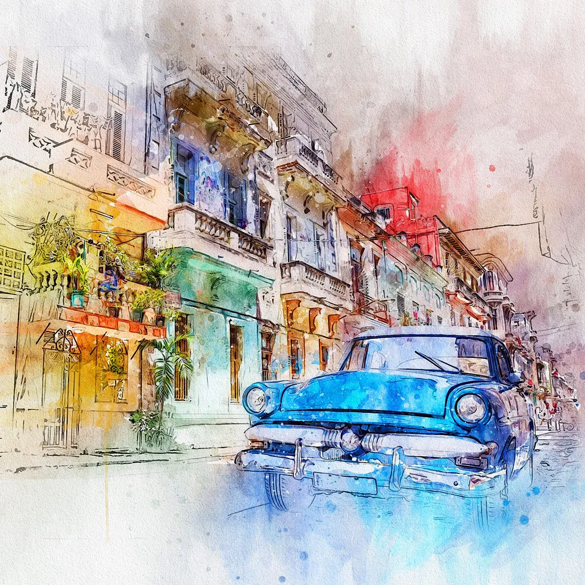 Watercolor Photoshop Artistic Action