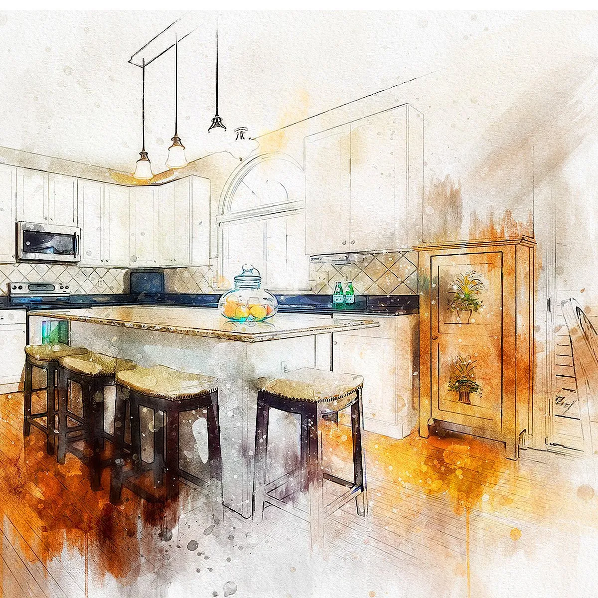 Watercolor Photoshop Artistic Action