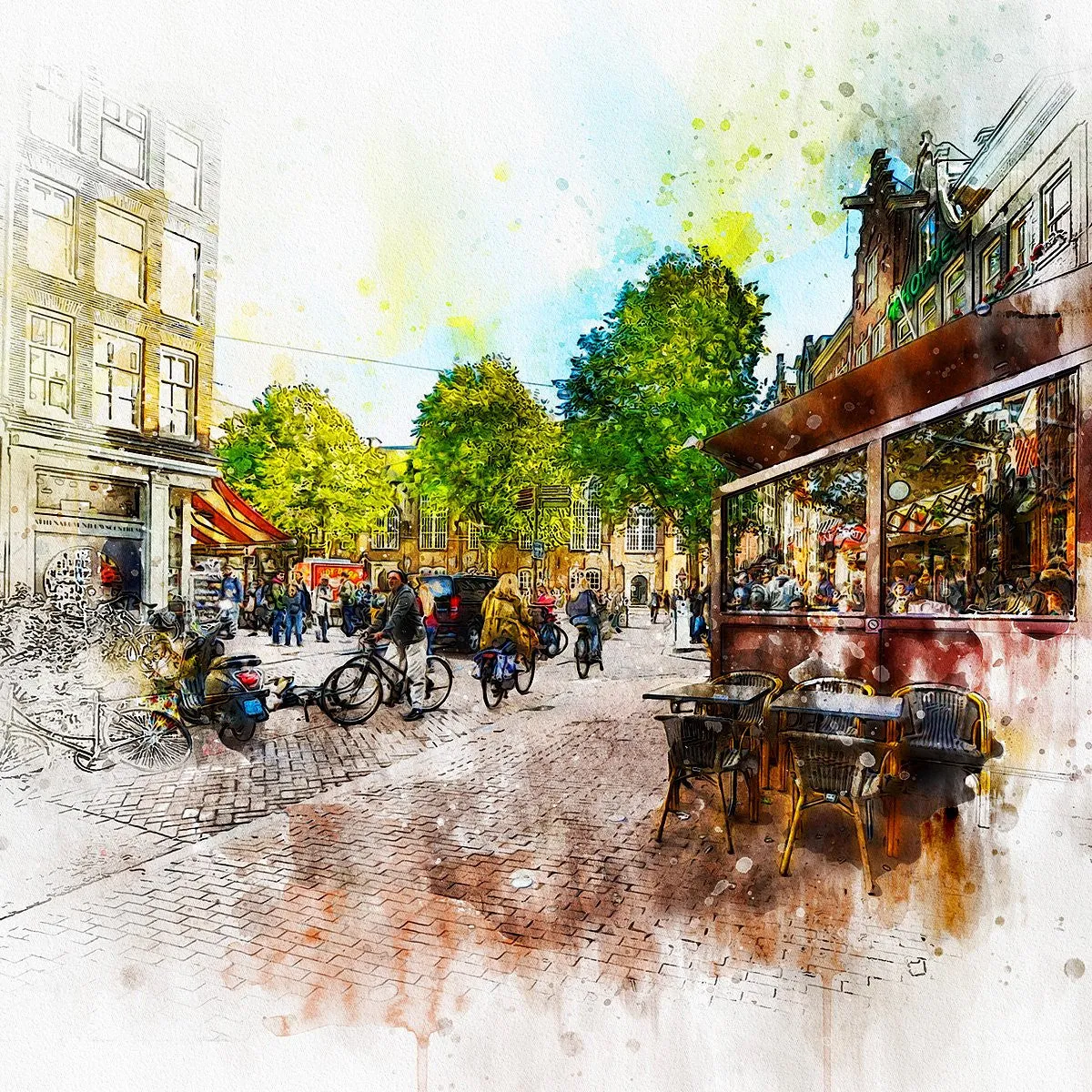 Watercolor Photoshop Artistic Action
