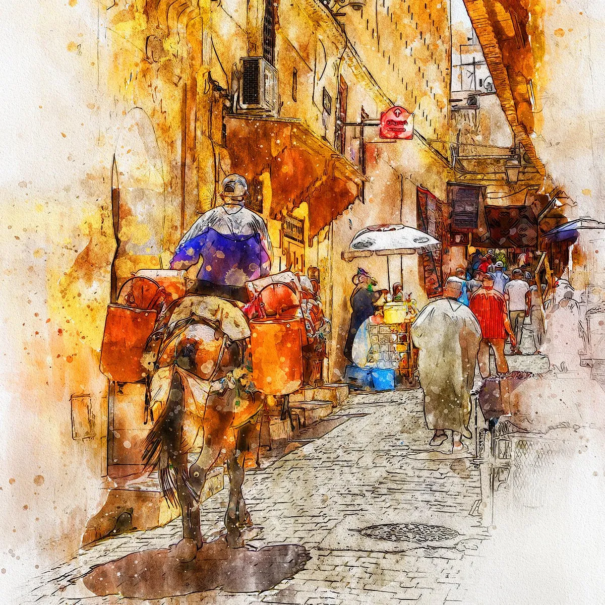 Watercolor Photoshop Artistic Action