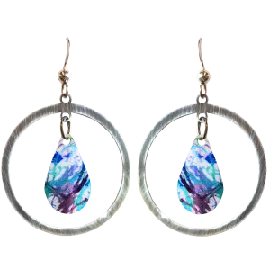 Watercolors by Alaso earrings, Item #2700