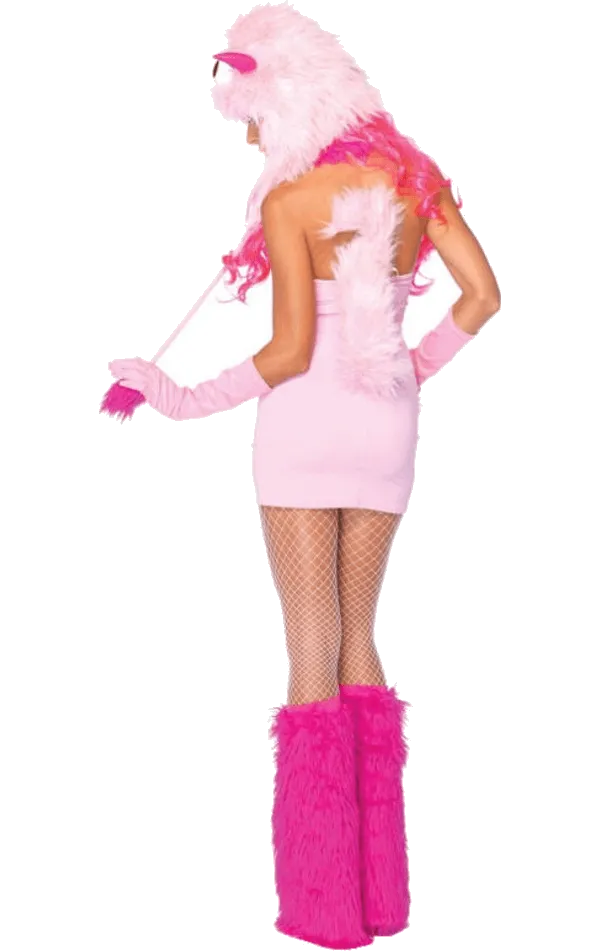 Womens Pink Puff Monster Costume