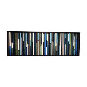 Wood Wall Art - 3D art - Modern Wood Sculpture - 15x38