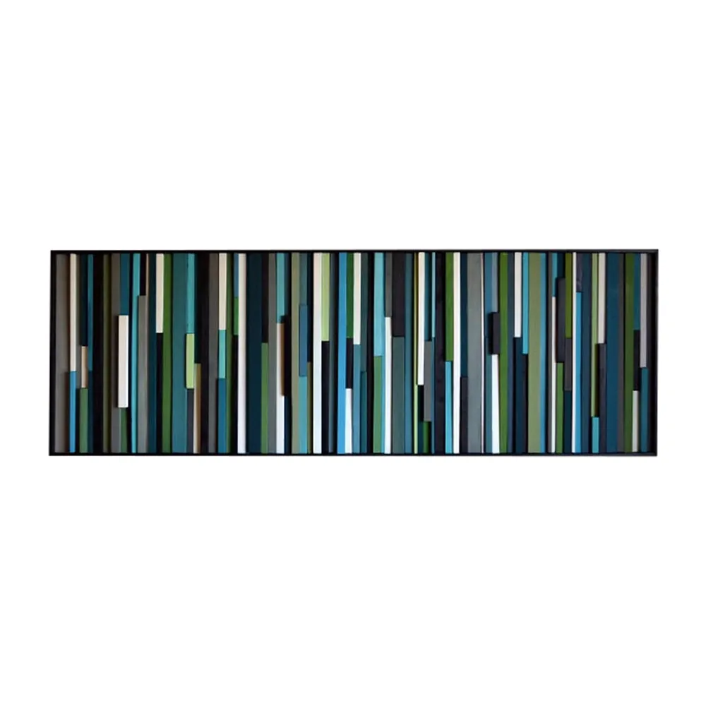 Wood Wall Art - 3D art - Modern Wood Sculpture - 15x38