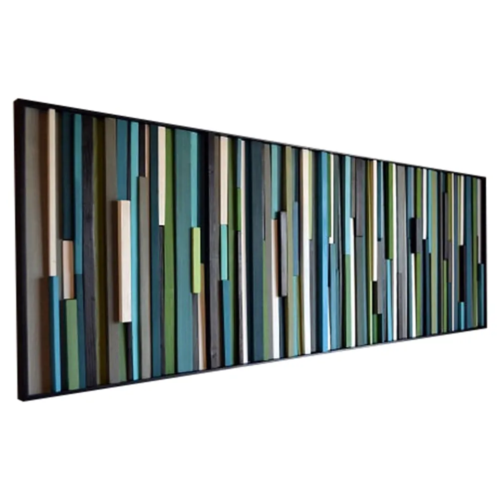 Wood Wall Art - Reclaimed Wood Art - 3D Art -  20x60