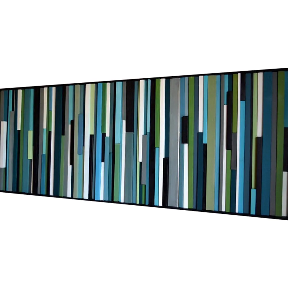 Wood Wall Art - Reclaimed Wood Art - 3D Art -  20x60