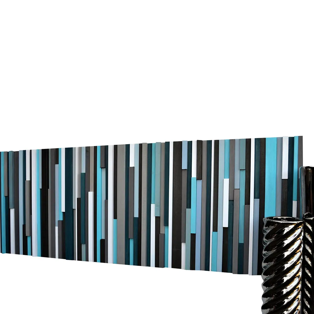 Wood Wall Art - Reclaimed Wood Art - 3D - Wall Art Sculpture 20X60