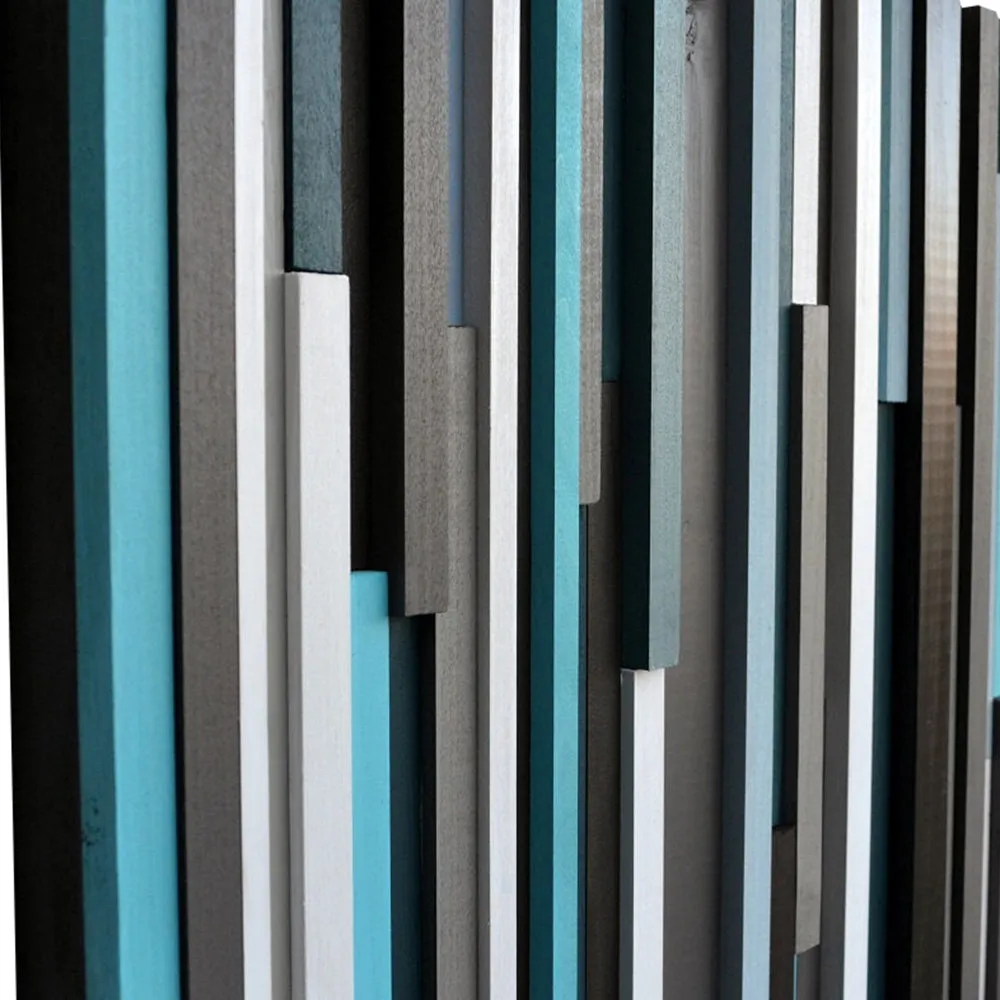 Wood Wall Art - Reclaimed Wood Art - 3D - Wall Art Sculpture 20X60