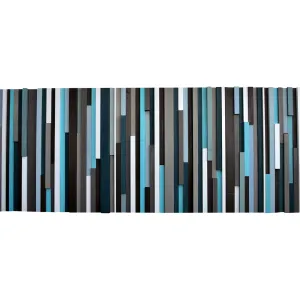 Wood Wall Art - Reclaimed Wood Art - 3D - Wall Art Sculpture 20X60