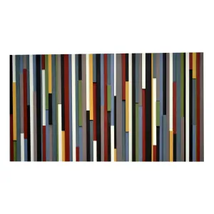 Wood Wall Art - Wood Sculpture - 3D Art - Abstract Painting on Wood - 24x48