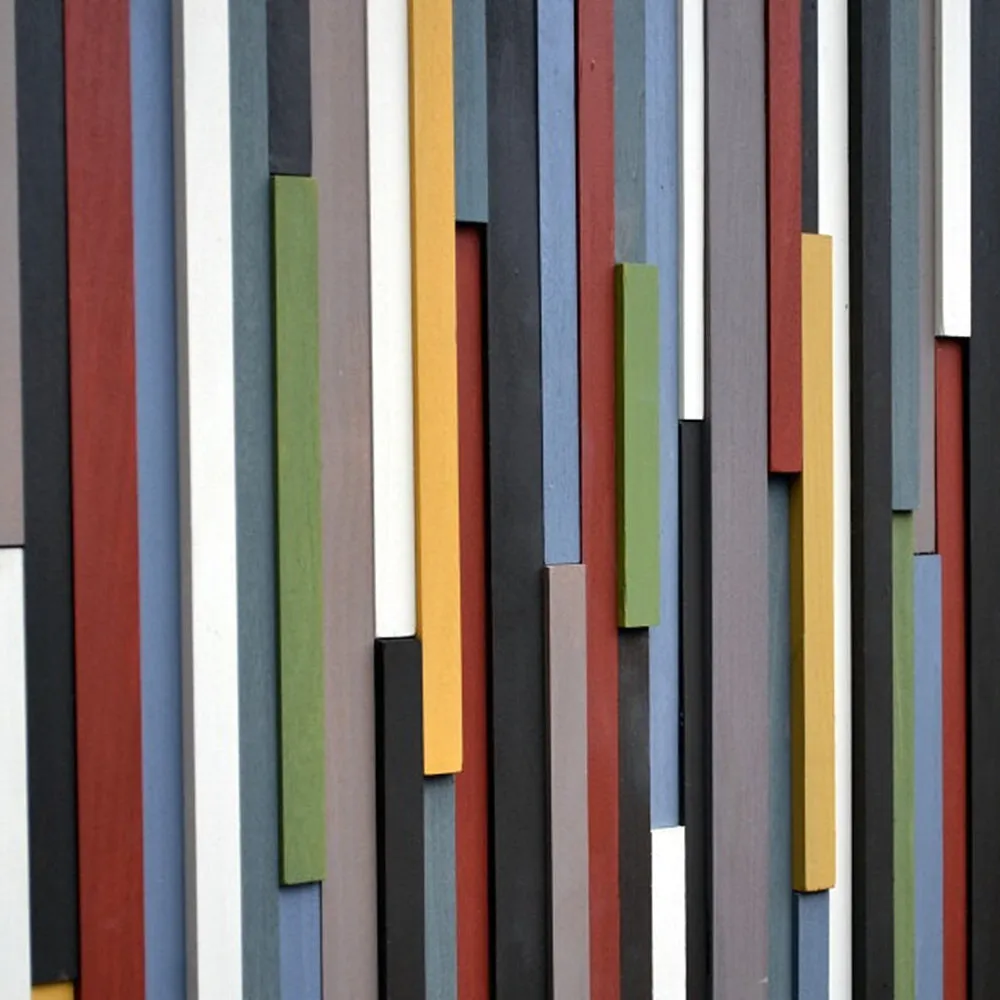 Wood Wall Art - Wood Sculpture - 3D Art - Abstract Painting on Wood - 24x48