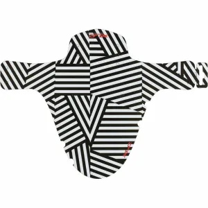 XLC MG-C30 Zebra Print Fat Bike Mini Front Mudguard - Black & White