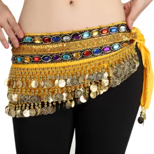 Yellow and Gold Coin Belt