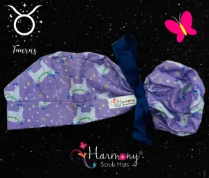 ZODIAC Taurus Dark Modern Pony™ Scrub Hat