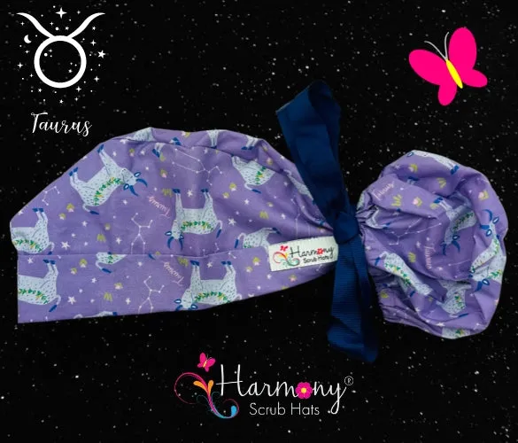 ZODIAC Taurus Dark Modern Pony™ Scrub Hat